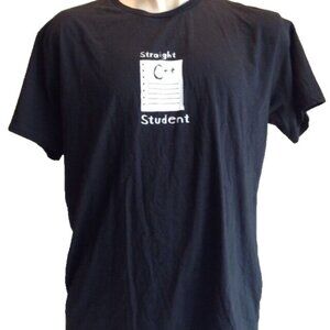 Microsoft University T-Shirt Straight C++ Student Black XL Nerd Wear Tech Shirt
